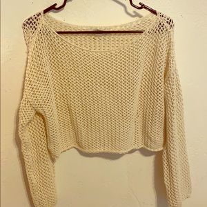 Forever 21 cropped mesh cover up